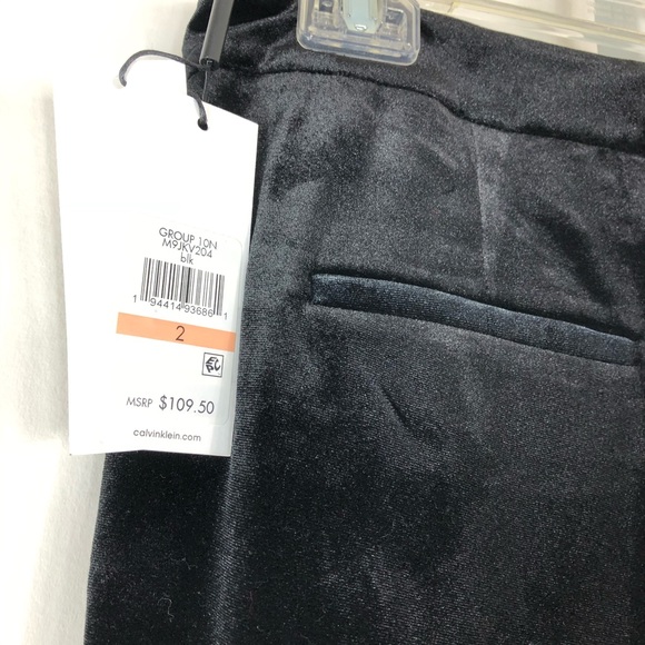 Calvin Klein Pants & Jumpsuits Calvin Klein Black Velvet Size 2